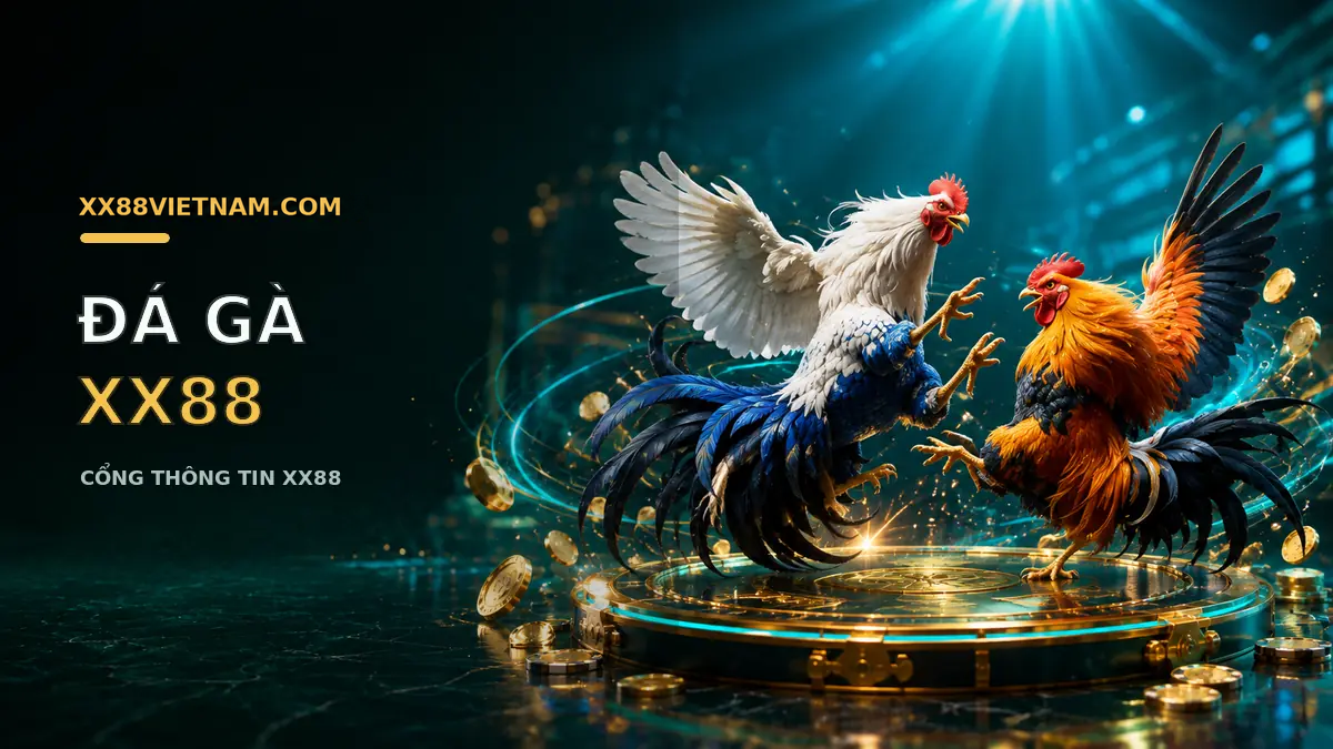 XX88 Hai con gà trống đang đánh nhau dữ dội.