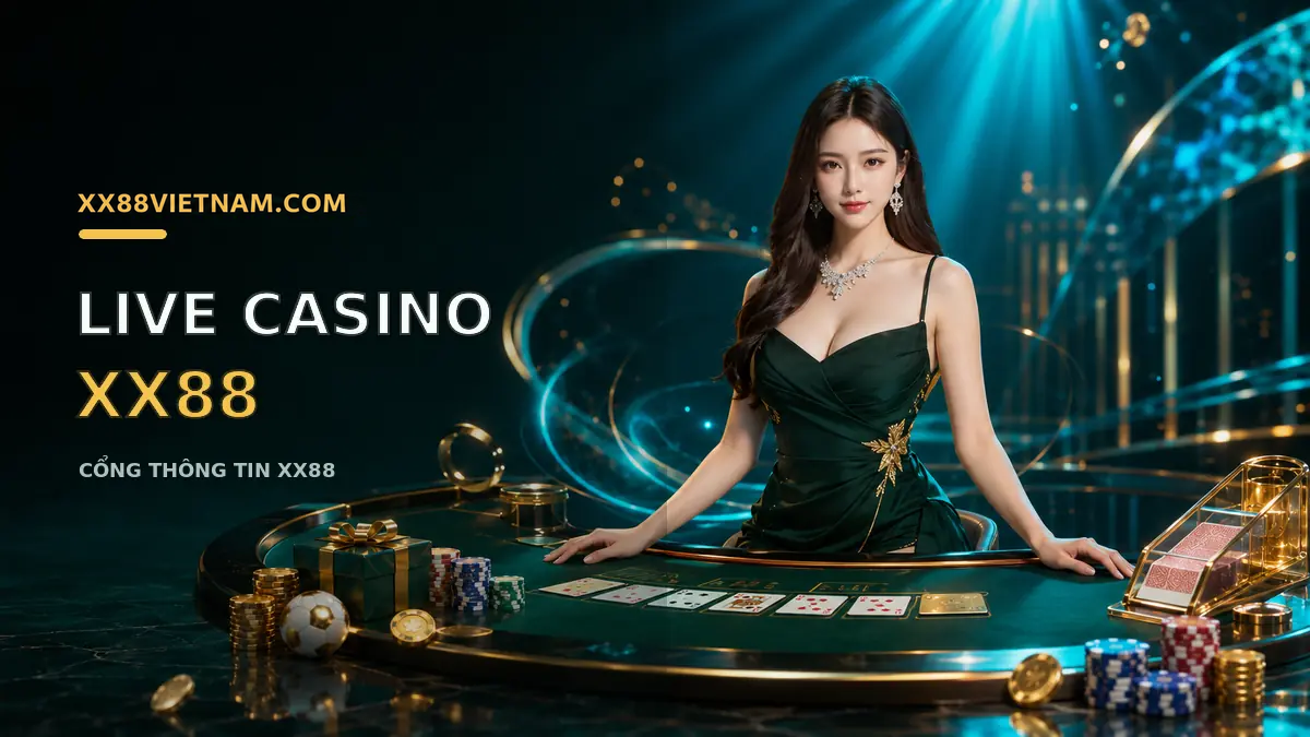 Bàn Live Casino XX88 với người chia bài trực tiếp
