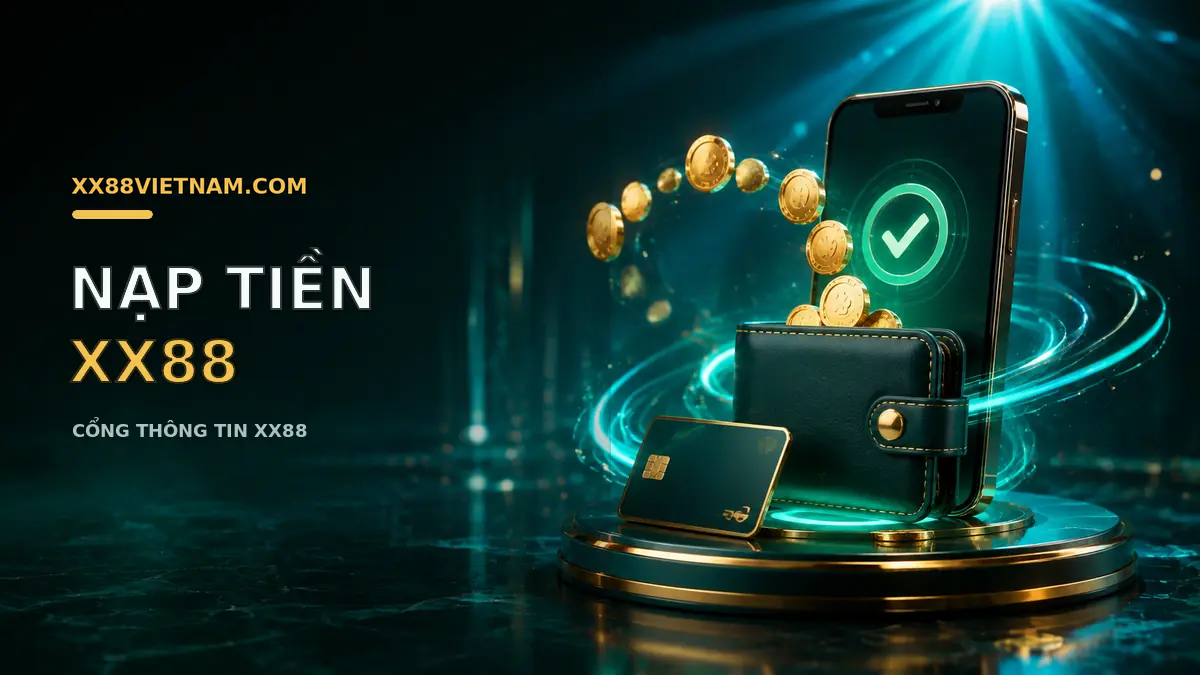 Ví điện tử và đồng xu minh họa cho Nạp Tiền XX88